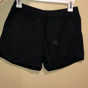 MADEWELL black semi-high waisted shorts